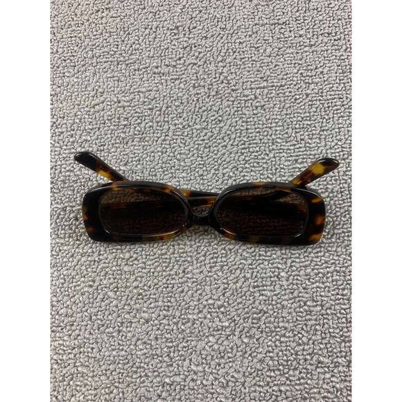 Velvet Canyon Sunglasses Women Brown Zou Bisou Rectangular Logo Temple Frame - Picture 9 of 10